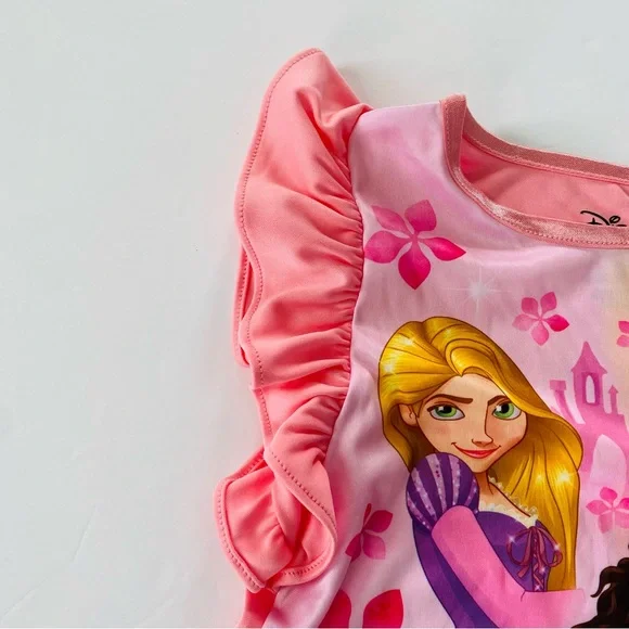 Disney | Princesses Ruffle Shoulder Sleeveless Nightgown NWT 3T Moana Belle - Picture 4 of 6